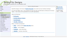 Tablet Screenshot of barelyfitz.com